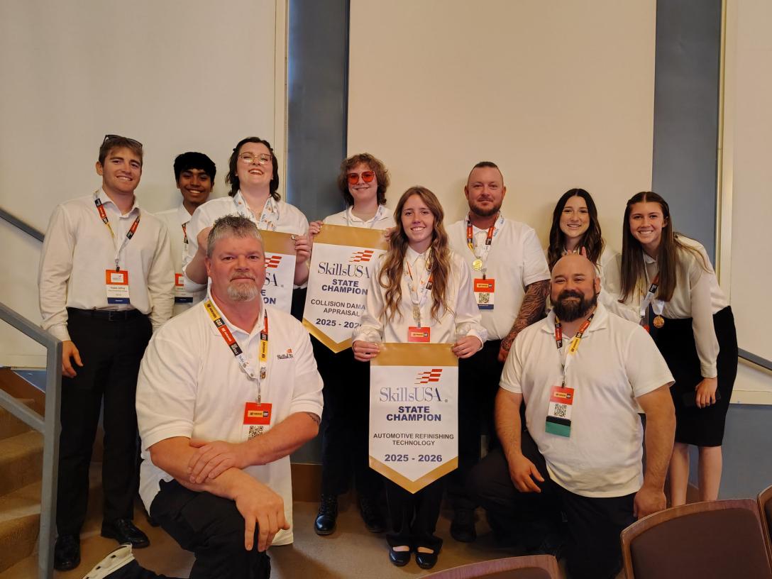 Aims Skills USA student and Faculty at 2026 Statewide competition