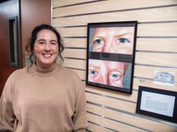 Best in Show winner Amanda Smith with her winning art