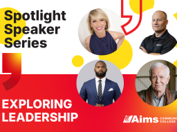 Spotlight Speakers Series graphic with photos of the speakers