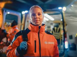 Photo illustration of a firefighter, EMS and Police Officer