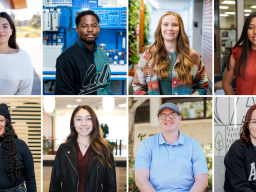 Portraits of 8 Aims Graduates