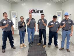 Group shot of Aims Automotive Students