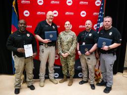 Aims Safety and Security Team Staff with awards