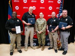 Aims Safety and Security Team Staff with awards