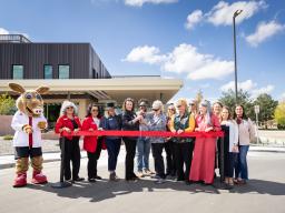 Sunrise and Aims Leadership at SHWC Ribbon Cutting
