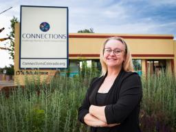 Jessica Standiferd Outside of Connections for Independent Living