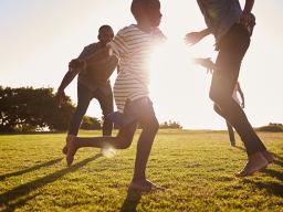 Kids Playing in Park