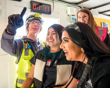 Local high school students participate in the Aims Women in Construction Summer Academy