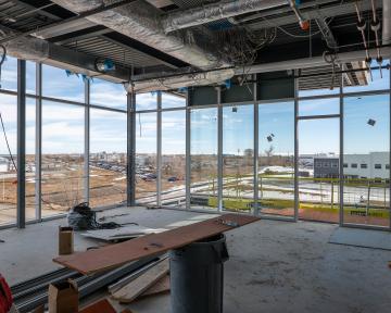 Windsor Campus From Gateway Building still under construction