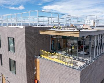 Gateway Building exterior under construction