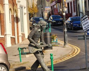 Phil Lynott Statue in Dublin, Ireland