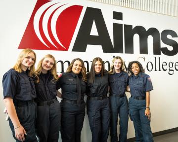 EMS grads in uniform