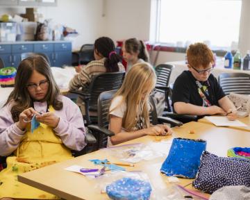 Students in C4K Art Class