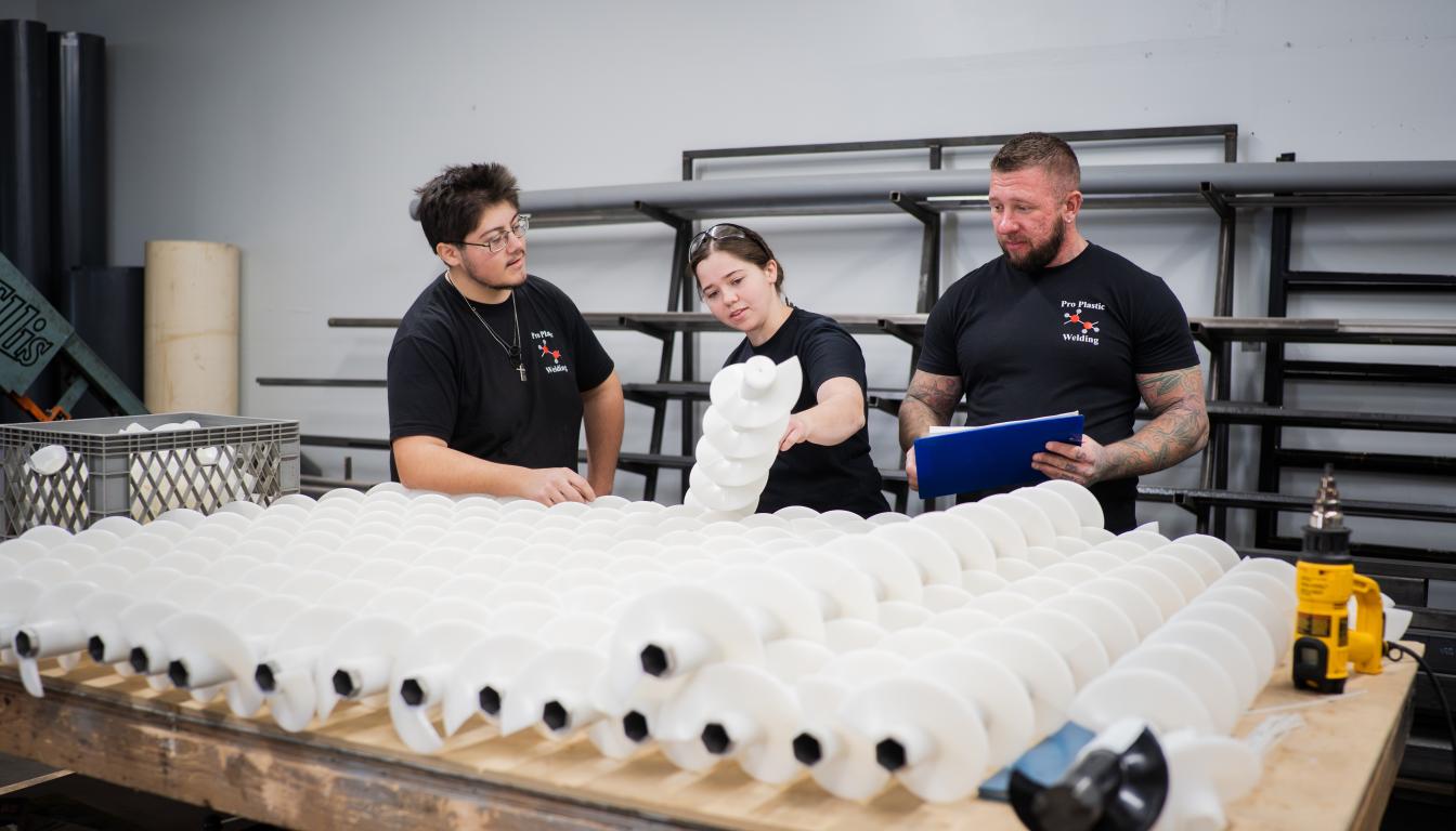 Aims alumni working at Pro Plastic Welding in Greeley