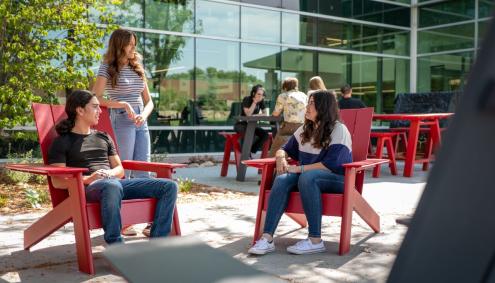 Aims Students on Campus