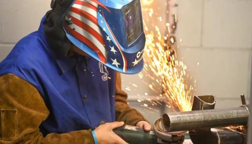 Student Welding