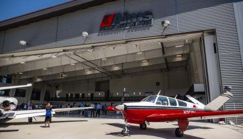 Aims AMTC building and airplane