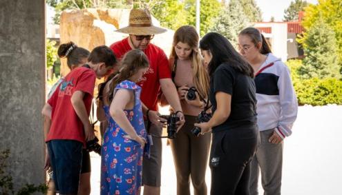 College for Kids photography class