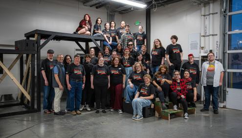 Cast and Crew of Sideshow at Aims