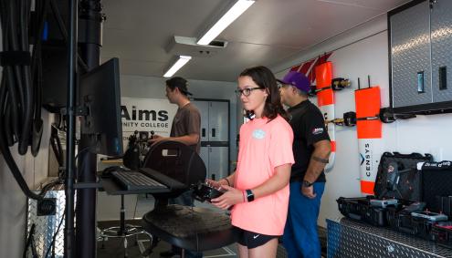 aims mobile flight simulators