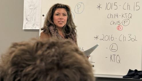 Ciara Stastny teaching