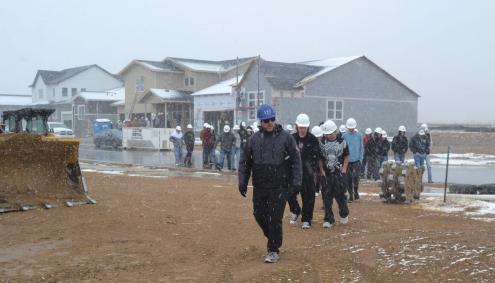 Students at Construction Sites