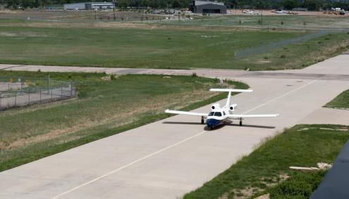 Maverik Jet on runway