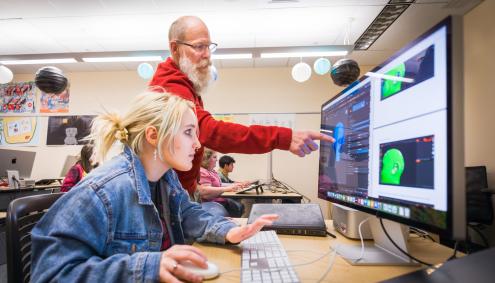 Aims Animation Class in Computer Lab.