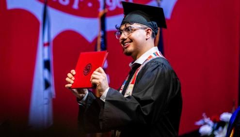 Student at Graduation