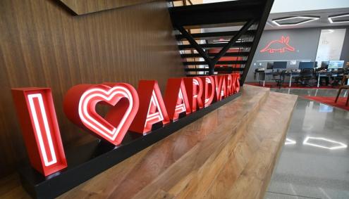 I love Aardvark Sign at Aims