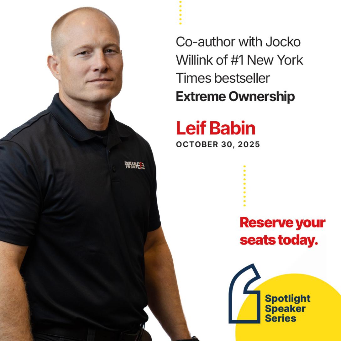 Leif Babin Photo on Spotlight Speaker Series Ad
