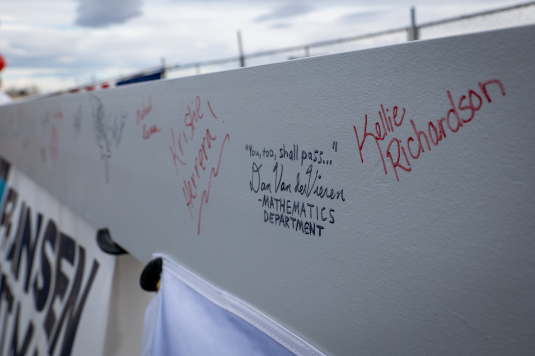 Beam with signatures