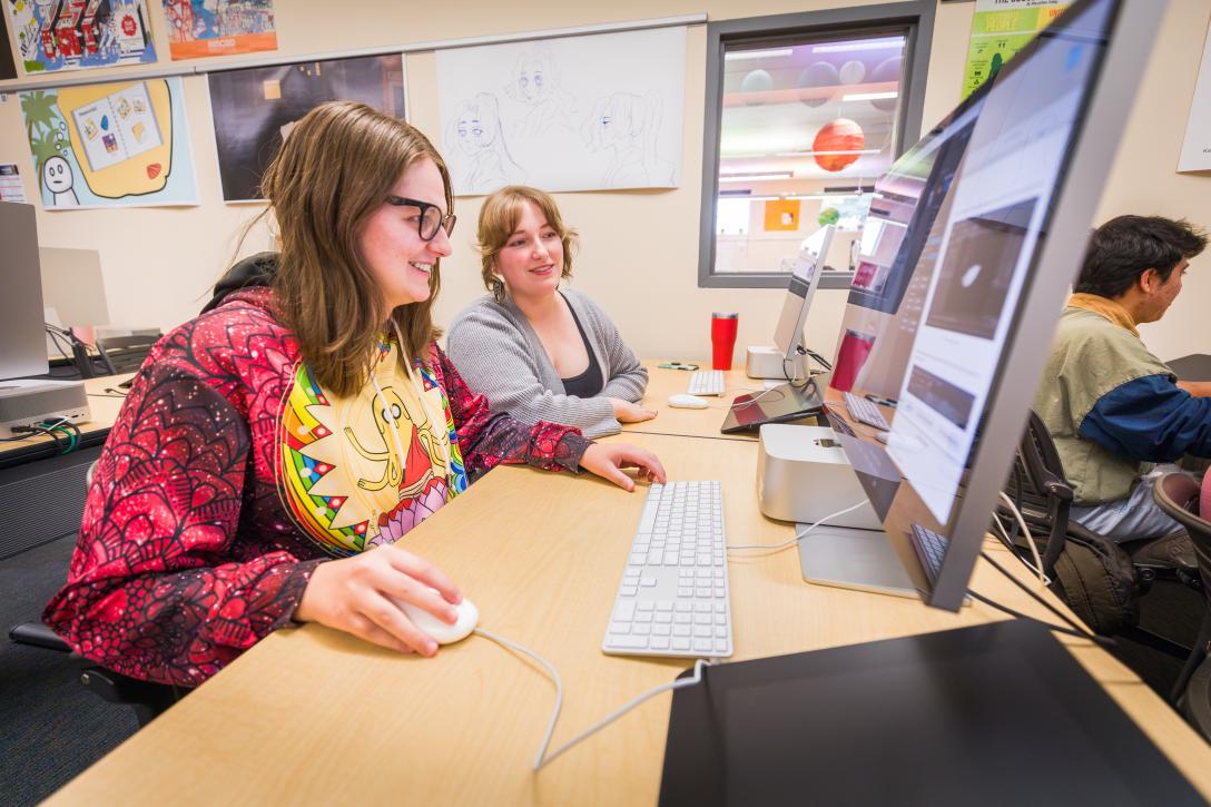 Students in computer lab