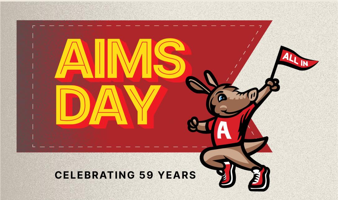 Aims Day Graphic with Arty 