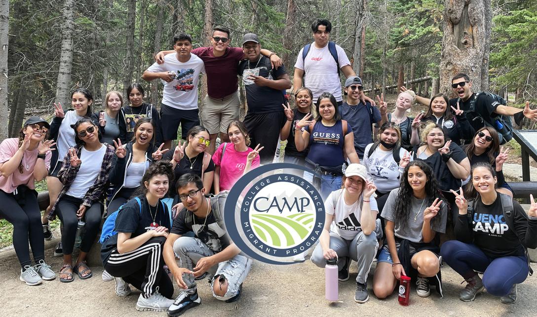 A group photo of Aims BUENO CAMP students