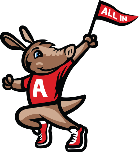 Aims Community College's mascot Arty