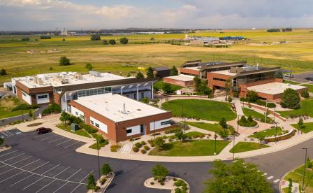 Aerial view of Fort Lupton Campus