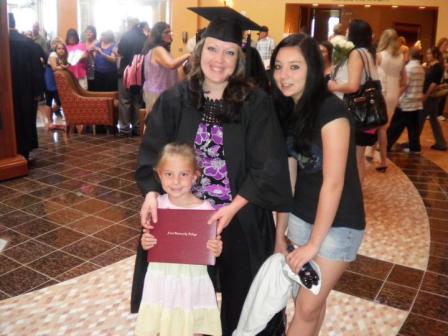 Stacey Tekansik with Family at Graduation
