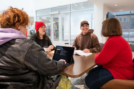 Aims transfer students in the Student Commons